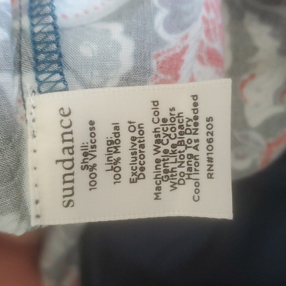 Sundance Sweet Whispers Floral Dress Size Medium - Picture 7 of 9